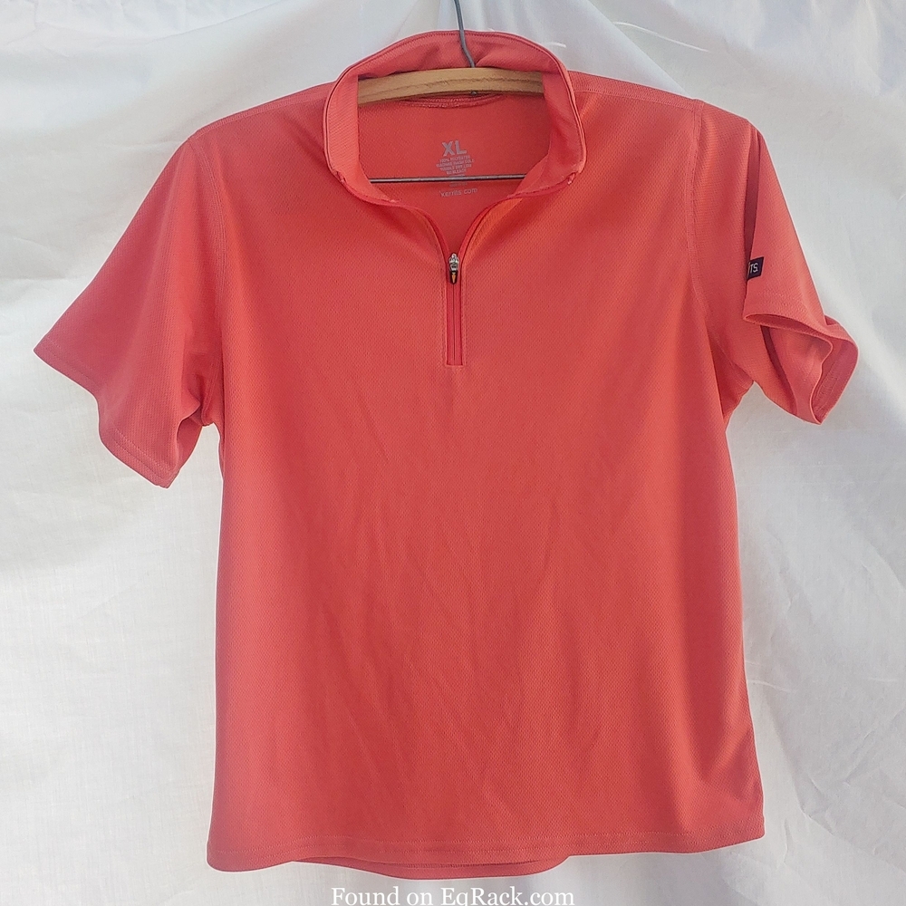 KIDS RIDING HORSES EQUESTRIAN Coral Polo Shirt SIZE LARGE NEW